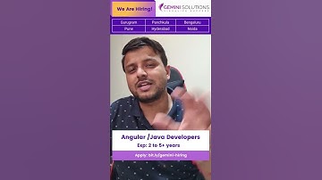 Hiring  Angular / Java Developers #shorts #jobs
