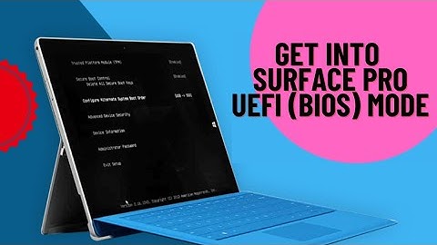 HOW TO ENTER INTO BIOS/UEFI MODE  ON SURFACE PRO 1,2,3,4,5,6,7, X (ALL SURFACE PROS)