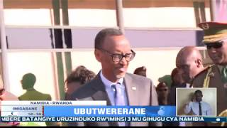 Perezida Kagame na Madamu Jeannette Kagame mu ruzinduko rw'iminsi 3 muri Namibia