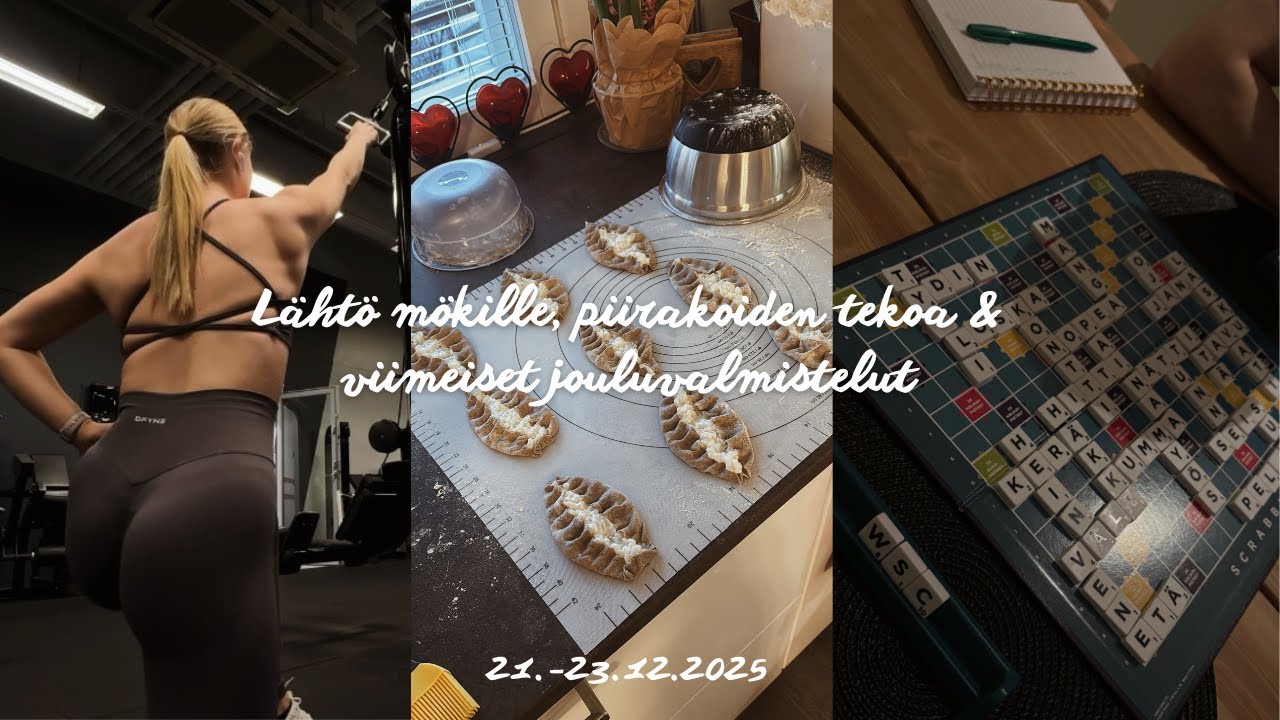 Loma alkoi, vikat jouluvalmistelut & lähtö mökille 🎅🏻💫 Jouluvlogi #3