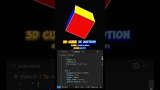 The Cube That Never Stops! 🌀  #coding #howtomakewebsiteusinghtmlandcss #python #programming #css