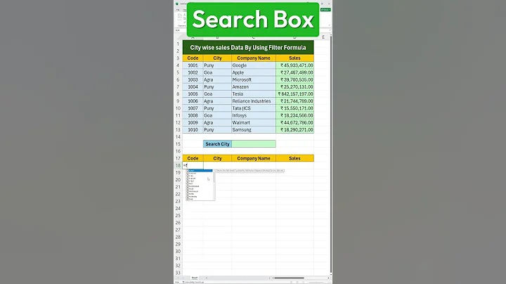FIND Data FAST in Microsoft Excel with a Custom Search Box!