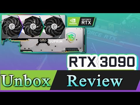 MSI 3090 Suprim X Unbox + Review U0026 Benchmarks With Games