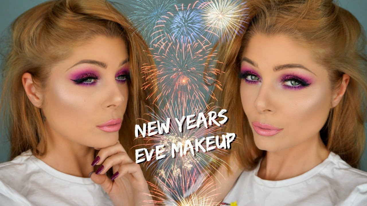 Bright Fuschia Glitter | New Years Eve Makeup Tutorial