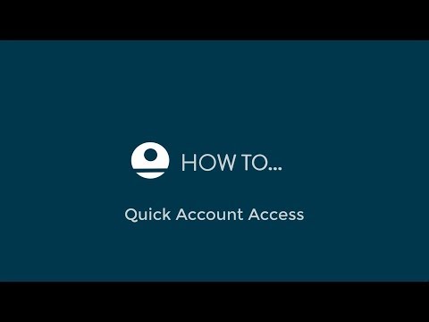 RMS 9+ Quick Account Access