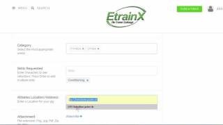 Screencast Portfolio: Video Tutorial for EtrainX.com