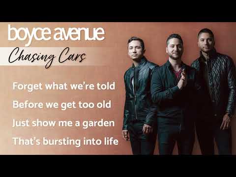 Chasing Cars - Snow Patrol (Lyrics)(Boyce Avenue acoustic cover) on Spotify & Apple