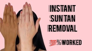 ತಕ್ಷಣ Sun Tan Removal at home Remedies ?% worked try this /suntan/beautytips/harshaviaan/kannada