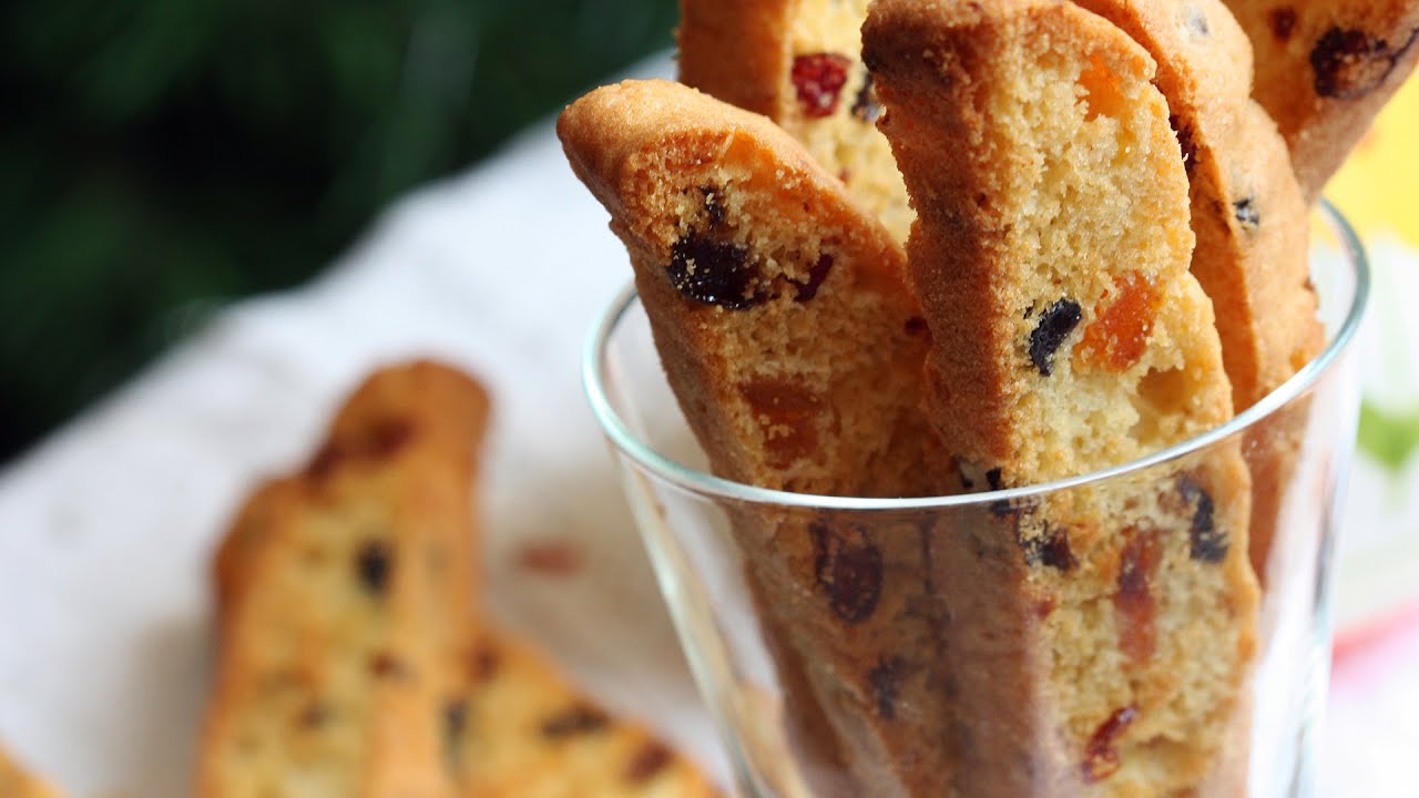 Dried Fruit Biscotti Recipe | Home Cooking Adventure