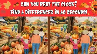 Can You Spot All 6? Pumpkin Patch Spot The Difference Challenge! ⏱️ 1 Minute Puzzle screenshot 5