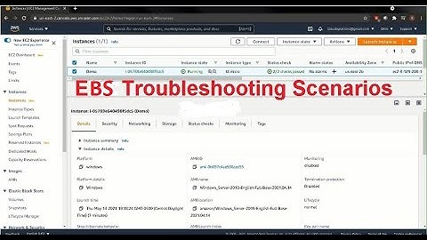 EBS Troubleshooting Scenarios