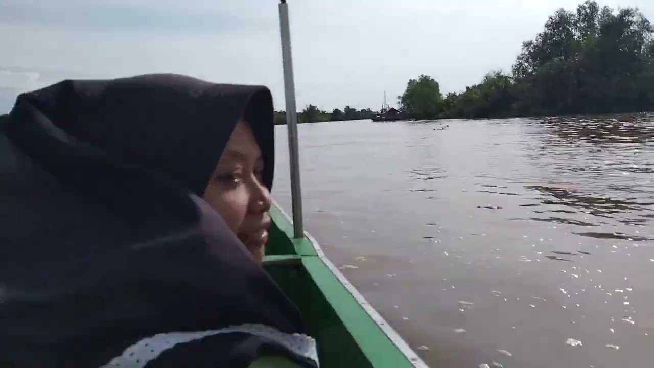 keseruan naik seped bood ke Palembang jalur laut