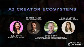AI CREATOR ECOSYSTEMS PANEL // Civitais Project Odyssey Film Gala
AI and film industry leaders gathered for the inaugural Project Odyssey AI Film Gala on Friday 13th, in San Francisco, hosted by Civitai and Project Odyssey, with sponsorship from ElevenLabs, iKHOR Labs, Freepik/Magnific, and OpenLicense/The And.Foundation. As the culmination of Project Odyssey’s global filmmaking competition, the event showcased the groundbreaking use of AI in filmmaking, leadership panels, and exclusive networking to help unify the companies, communities, and creators across the space.
Keep up with C.C Gong on X:
https://x.com/CCgong
Keep up with Justin Maier on LinkedIN:
https://www.linkedin.com/in/justmaier/
Keep up with Josh Soto on X:
https://x.com/_josh_soto
Keep up with Paula Vivas on X:
https://x.com/PauVivas
Keep up with Project Odyssey:
https://projectodyssey.ai
Join us on socials here:
Instagram: https://www.instagram.com/hellocivitai
Linkedin: https://www.linkedin.com/company/civitai/
GitHub: https://github.com/civitai/
Twitter:https://x.com/civitai
Twitch: https://twitch.tv/hellocivitai AI CREATOR ECOSYSTEMS PANEL // Civitais Project Odyssey Film Gala