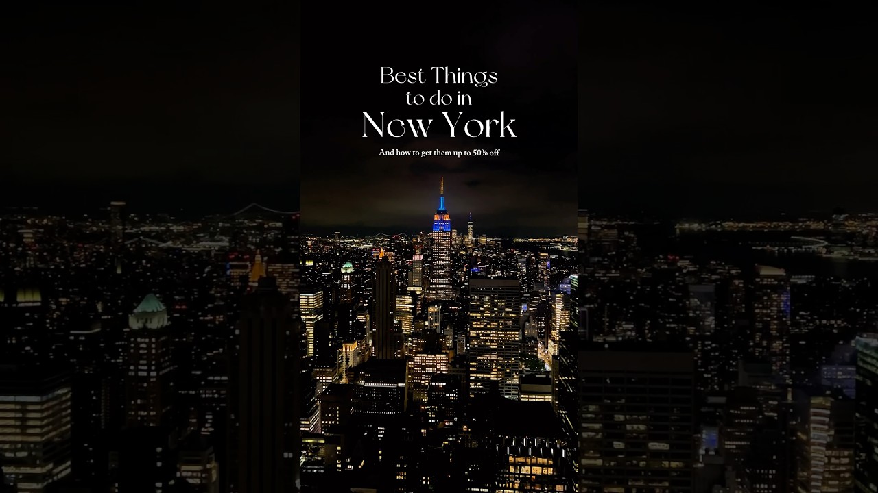 9 Best Things to do in New York City (& how to save 50% off!)  #newyork #travel #nyc