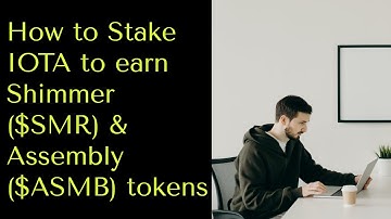 How to stake IOTA and Earn Free Shimmer (SMR) and Assembly (ASMB) : How to use Firefly Wallet?
