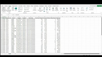 Supply Chain Analytics Tools 101 - Pivot Table 01