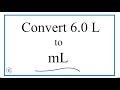 Converting Liters to Milliliters