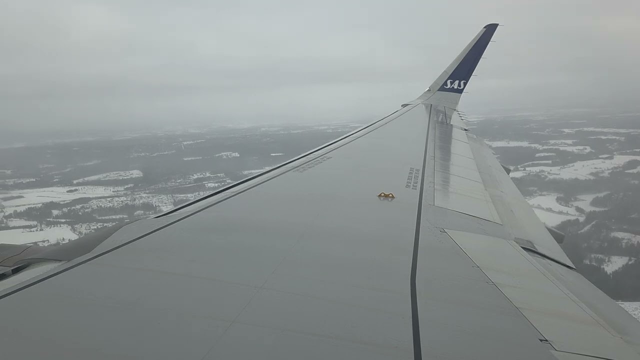 SAS A320NEO Takeoff from Oslo Gardermoen airport runway 01L