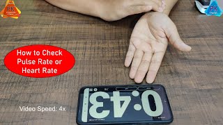 How to Check Pulse Rate or Heart Rate without any instrument (by Dr Puspendra)
