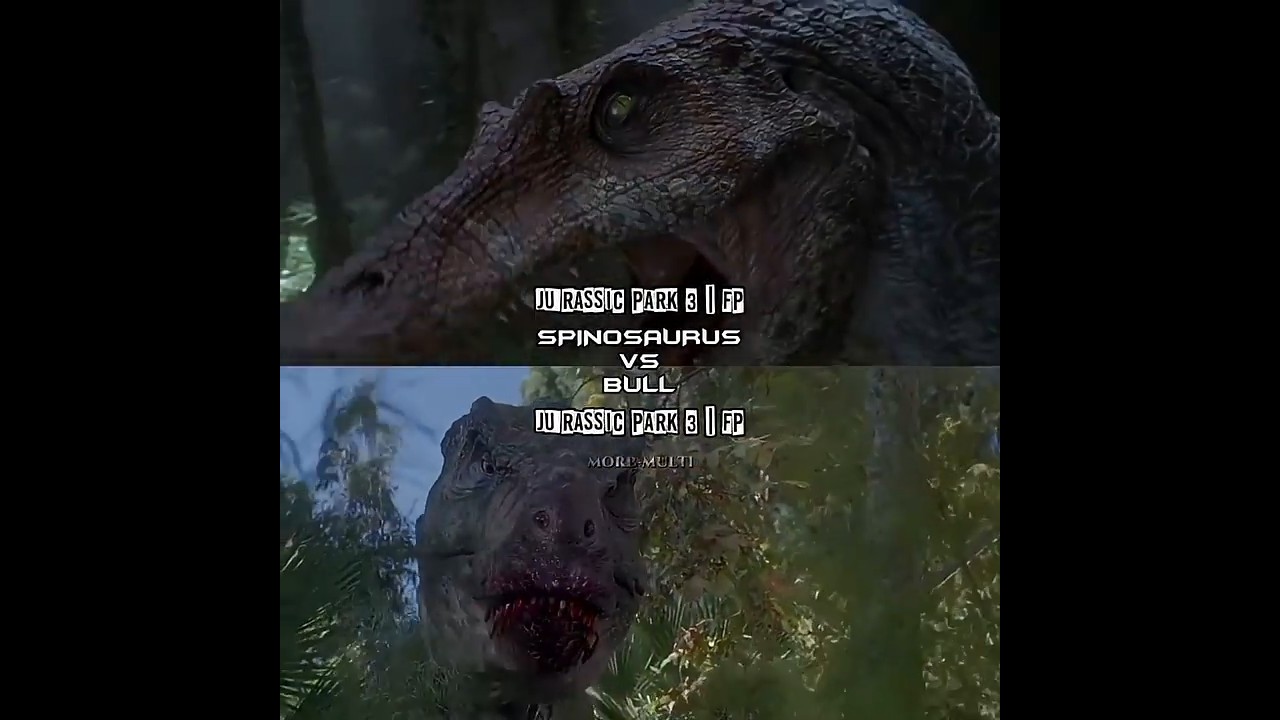 Spinosaurus vs Bull The T-Rex | Jp 3 
