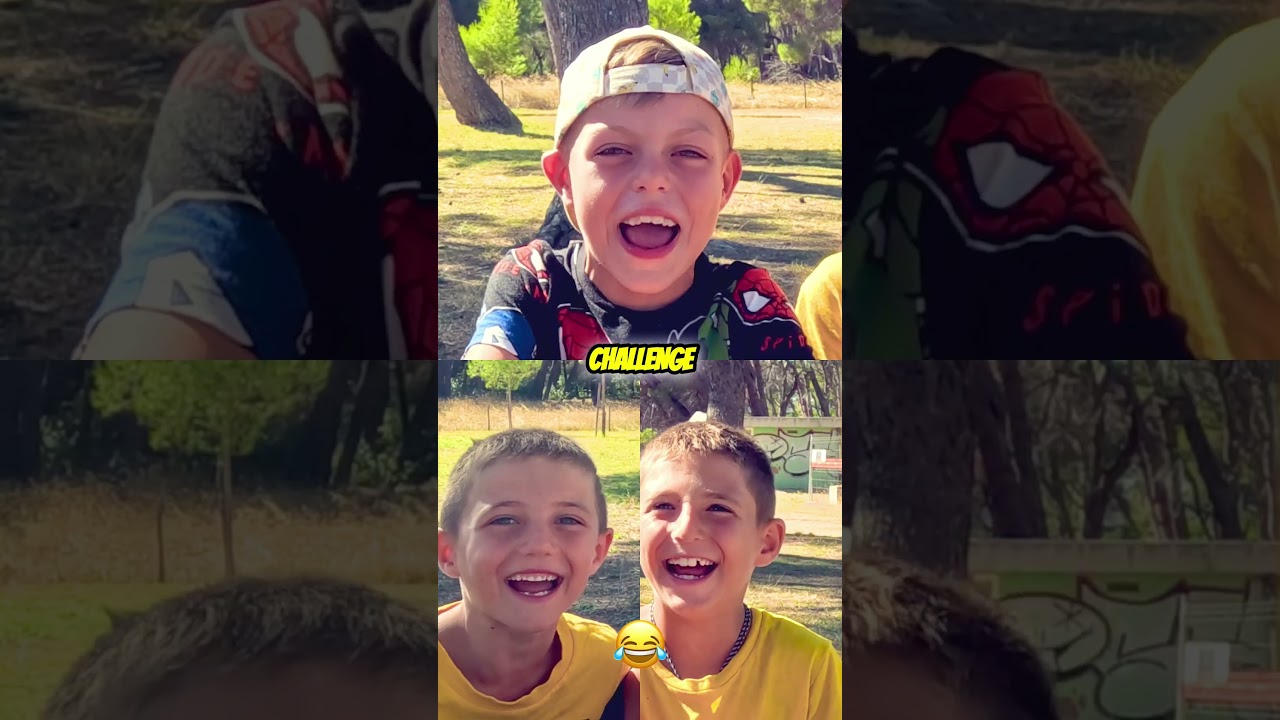 Эти дети не могут перестать смеяться! #смешно #челлендж #семья