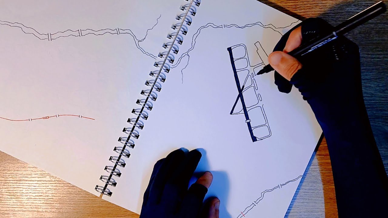 Drawing an Inner City Airport Precinct - YouTube