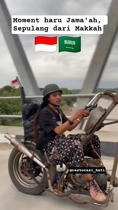 Haru, Jama'ah Indonesia Sepulang Dari Makkah 🇮🇩🇸🇦 #vespaextreme #vespagembel