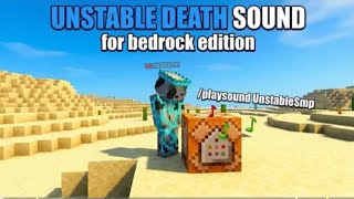 How to create unstable smp death on Minecraft bedrock 