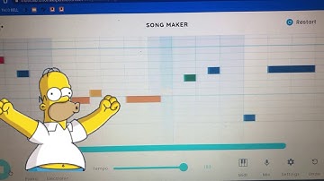 SIMPSONS THEME SONG ON CHROME MUSIC LAB