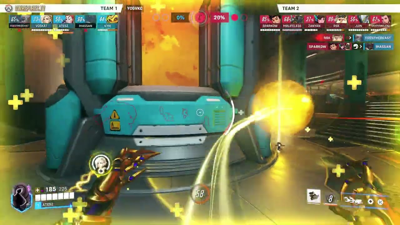 balanced coordination, smart positioning, and consistent sup... by ATESZ — Overwatch 2 Replay YCGVKC