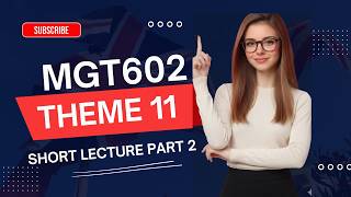 MGT602 Short Lectures | Theme 11 Part 2 | Entrepreneurship | mgt602 theme 11 | sdg insights