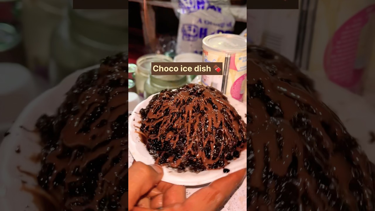 Choco ice dish gola in 📍Ahmedabad ! #udifoodiee #icegola