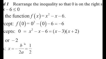 175 L8 Inequalities Involving Quadratic Functions