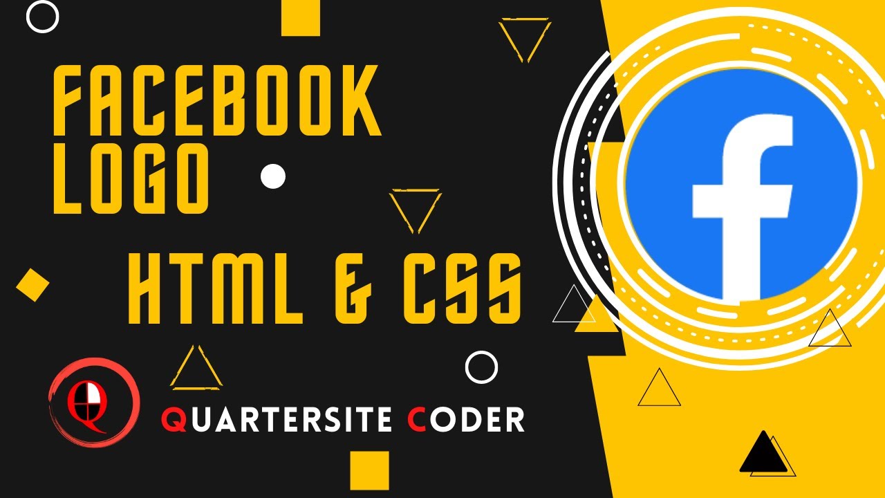 Facebook Logo Using HTML & CSS | 2022 | NEW - YouTube