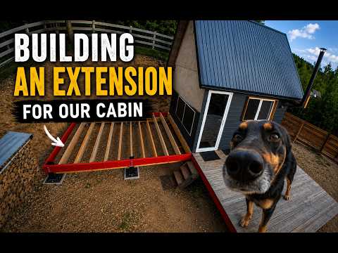 Building an Extension for Our Cabin | The Foundation Is Finally Done!