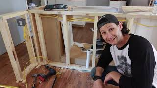 diy kitchen island build easy tutorial for beginners less than $2,000