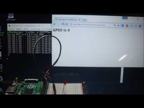 Blinking LED on Raspberry Pi via CGI Server