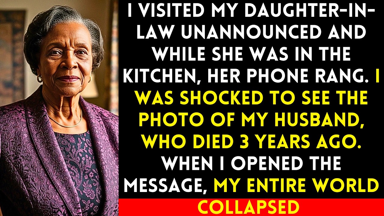I Visited My Daughter-in-law Unannounced, But When Her Phone Rang I saw My Dead husband's Photo..