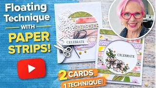 Floating Strips Card Technique | Make 2 Beautiful Cards from One Circle Cut! Profile