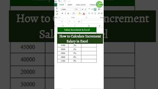 How to Calculate Salary Increment in Excel | Excel Salary Increment Sheet | #excel #excelformula