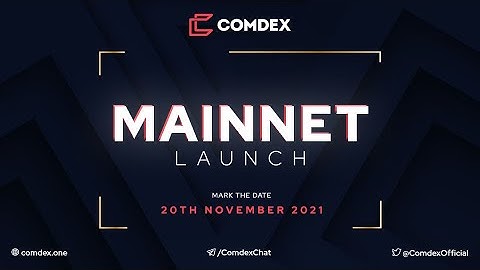 Comdex Mainnet Launch Party | A synthetics asset protocol in Cosmos Ecosystem | $CMDX