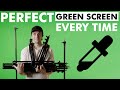 How to set up a PERFECT green screen (chromakey)