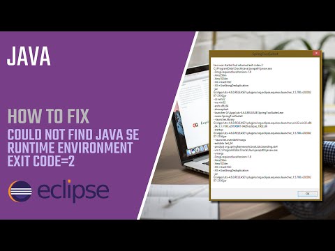 How to Fix Could not Find Java SE Runtime Environment - exit code=2 [Java]
