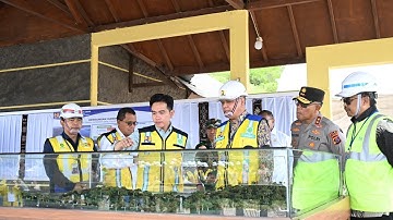 Wapres Gibran Meninjau Progres Pembangunan Bendungan Manikin Tefmo