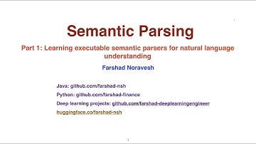 Part 1: learning executable semantic parsers for natural language understanding