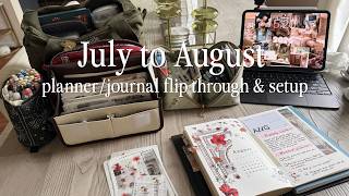 Am I getting along with my updated planner & journal setup? 🤔 August Analog Reset