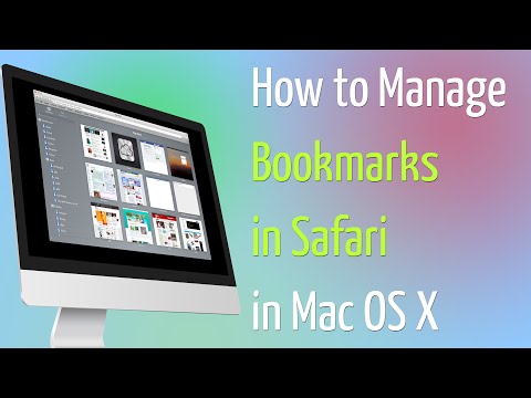 Comment Gérer les signets dans Safari sous Mac OS X 10 9