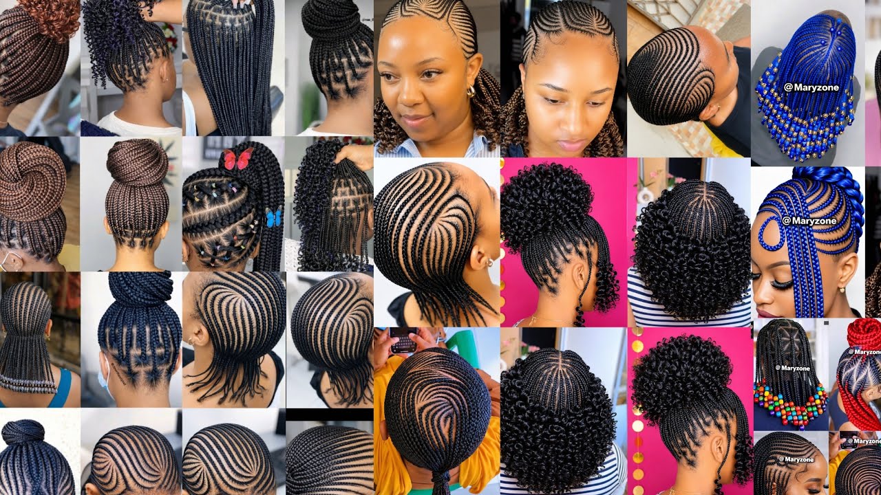 Nice Pretty Trending cornrows hairstyles 🥰🥰 - YouTube