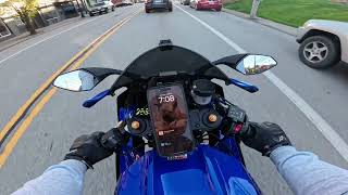 Yamaha R7 Evening Ride *RAW SOUND* Toce Performance Exhaust w/baffle #r7 #motorcycle #yamaha #toce