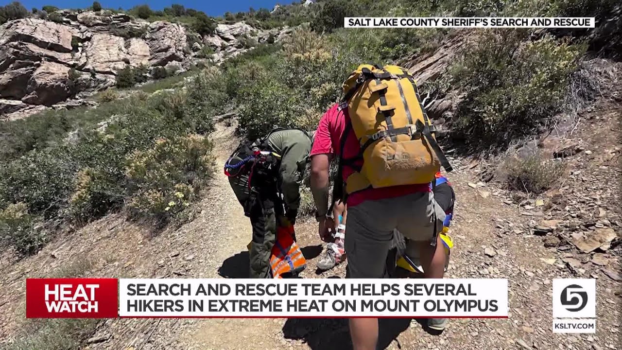 Search and rescue team saves multiple hikers in extreme heat on Mount  Olympus 